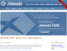 Tablet Screenshot of jetendo.com